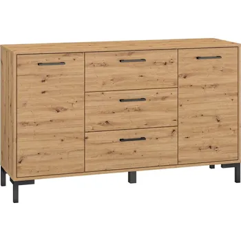 Komoda 2-dvířková komoda se zásuvkami do předsíně Nevio - ML Meble Dub Artisan 138x83 cm