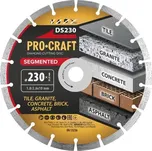 Kotouč řezný diamantový 230mm PROCRAFT DS230 Segmented