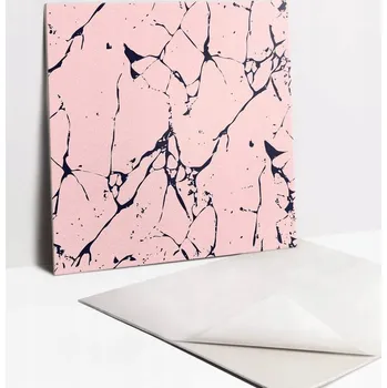 Obklad Vinylový nástěnný obkladový panel na zeď Kreslící růžový mramor
