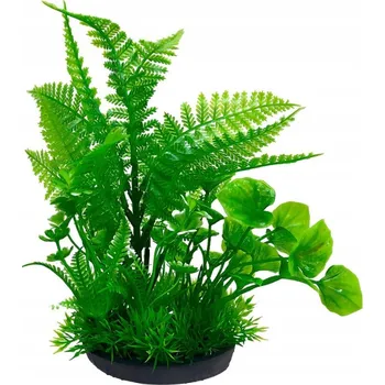 Dekorace do akvária Umělá rostlina do akvária Kompozice 4 rostlin 18 cm Aqua Natura