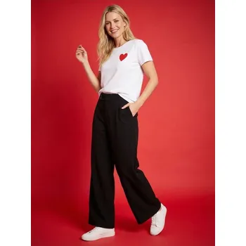 Dámské kalhoty Sinsay - Kalhoty wide leg - černá - 860GZ-99X - 860GZ-99X-S