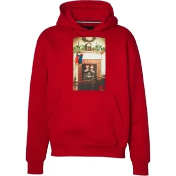 Pánská móda Pánská Mikina Červená Jordan Jumpman „Chimney” Vánoční vel. M