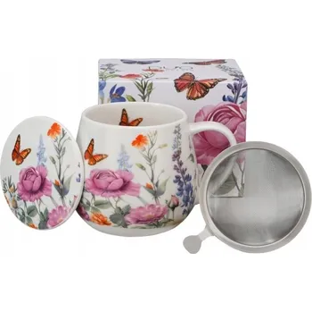 Hrnek Duo KVĚTY porcelán 430 ml