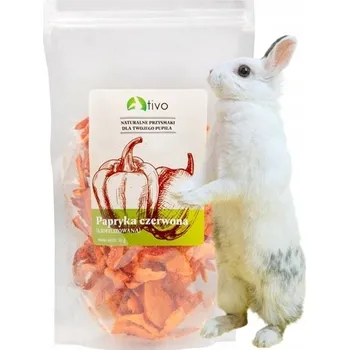 Krmivo pro hlodavce Lyofilizovaná červená paprika Tivo pamlsek pro králíky a hlodavce 20g