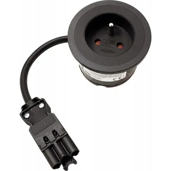 Elektrická zásuvka Elektrická Zásuvka Bachmann na pracovní desku, černá