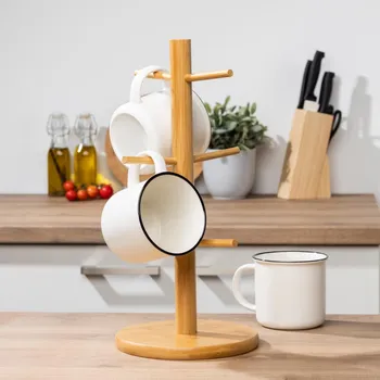 Haushalt international Bambusový stojan na hrnečky 671649