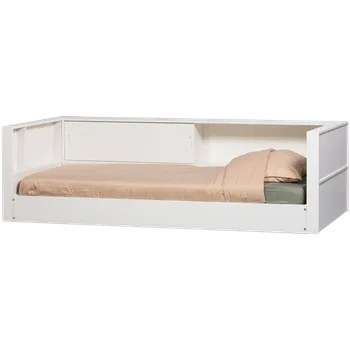 Postel WOOOD Dřevěná postel CARTER bílá s 2 čely 377591-W