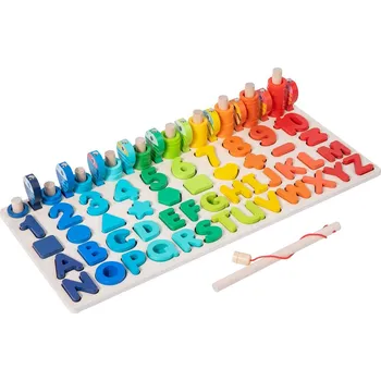 Dřevěná hračka 2Kids Toys 2D33801 multifunkční deska vkládačka 5v1