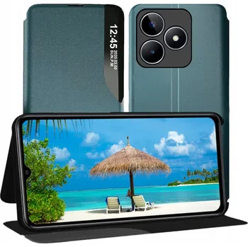 Pouzdro na mobilní telefon Flipové pouzdro MBM pro realme C51 zelené