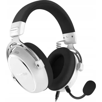 Sluchátka Sluchátka Hator Hyperpunk 3 ESH06 bílá náhlavní s mikrofonem pro hráče