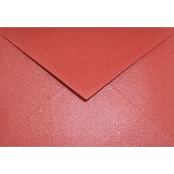 Obálka Perleťové obálky C6 Aster Met Ruby červené - 25 Ks