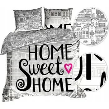 Povlečení 3D Bavlna saténové Povlečení 140x200 SWEET HOME