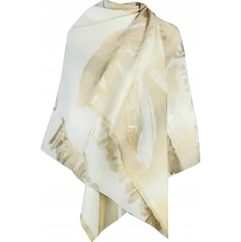 Šátek Dámský šátek s bílým Agrafka špendlíkem 200 cm