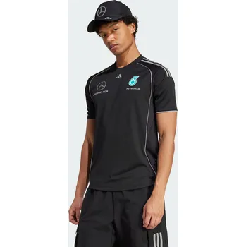 Cyklistické oblečení ADIDAS Dres Mercedes - AMG PETRONAS FORMULA ONE TEAM MECHANICS XS ČERNÁ|ŠEDÁ