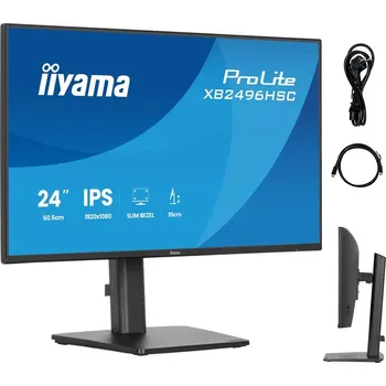 Monitor 24" monitor iiyama ProLite XB2496HSC-B1 IPS LED144Hz /USB-C, HDMI/ FlickerFree, HAS 0