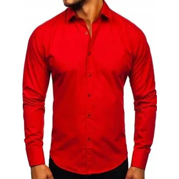 Pánská košile Bolf pánská košile slim s dlouhým rukávem bavlna velikost XXL