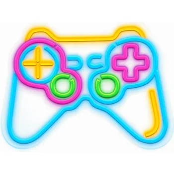 Lampička Neonová LED lampička PLEXI PAD GAMEPAD multicolor USB 5V 2A stmívač Neolia