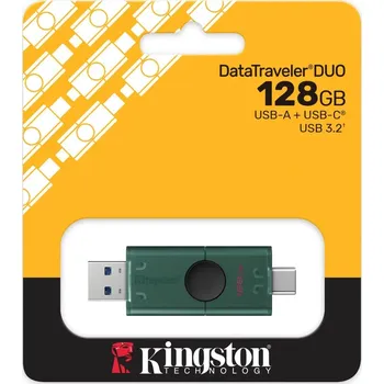 USB flash disk Flash disk Kingston DTDEG2/128GB 128 GB USB 3.2, USB-C 3.2 zelený