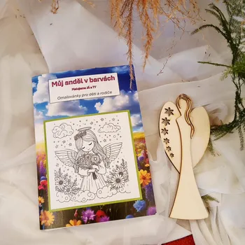 omalovánky Nebe doma Andělské omalovánky - Můj anděl v barvách - Malujeme JÁ a TY