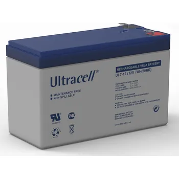 Trakční baterie AGM ULTRACELL UL 12V 7Ah gelová baterie