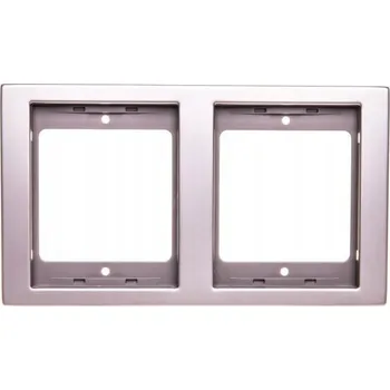 Rámeček dvojitý Hager stříbrný