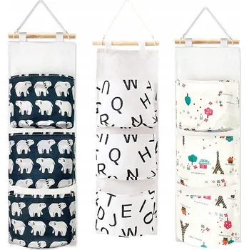 Úložný box Závěsný úložný box na hračky ASK 20 x 60 cm, vícebarevný