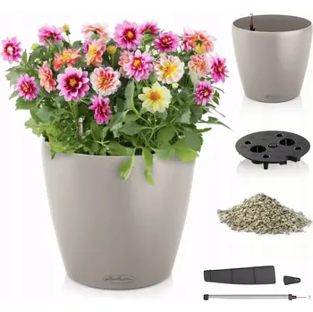 Květináč Květináč plast béžový Lechuza 35 cm x 32 x 32,5 cm