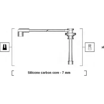 Zapalovací kabel Sada kabelů pro zapalování MAGNETI MARELLI 941285030866