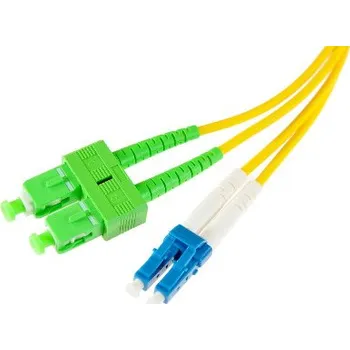 Síťový kabel OEM OPTICKÝ PATCHCORD SM 1M DUPLEX 9/125, SC/APC-LC/UPC 3MM