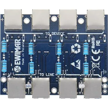 Přepěťová ochrana Modul LAN s přepěťovou ochranou EXT s ochranou PoE EWIMAR PTF-54-EXT/PoE