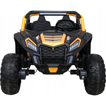 Dětské elektrovozidlo Elektrické autíčko Ramiz zlaté, dvoumístné, 2-dveřové, pro děti od 3 let