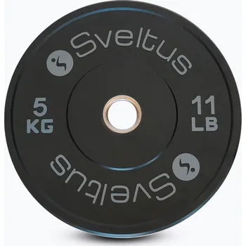 Olympijský bumper kotouč Sveltus Training Olympic Disc 5 kg black