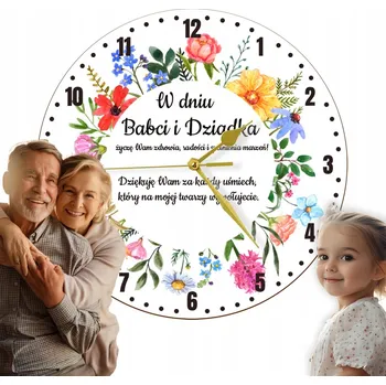 Hodiny Hodiny ke Den Prarodičů, barevné