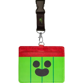 Pouzdro na mobilní telefon Pouzdro na karty se šňůrkou Brawls Stars - Spike Zelená