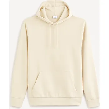 Pánské oblečení Celio Mikina s kapucí Fesix 1133181 Béžová XXL