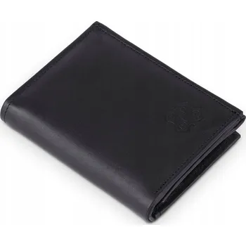 Peněženka Pánská Kožená Peněženka Kaletnik Kantyk Černá Matná