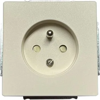 Elektrická zásuvka Zásuvka jednonásobná bez rámečku ABB Classic 5518C-A2359 B2, s clonkami - tlumená bílá