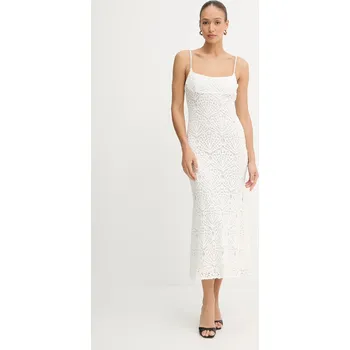 Dámské šaty Bavlněné šaty Bardot 59990DB bílá 00X, vel. M