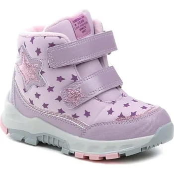 Dívčí zimní obuv American Club ES200 růžové dívčí zimní boty EU 31 + DÁREK