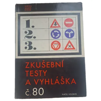 Zkušební testy a vyhláška čís. 80 Učebnice pravidel silničního provozu - ANTIKVARIÁT (Zdeněk Svátek)
