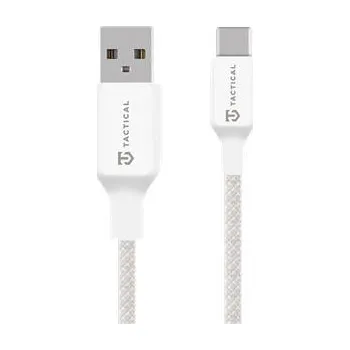 Datový kabel Tactical Stitch Thread Cable USB-A/USB-C 0.3m White