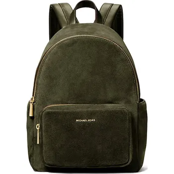 Michael Kors kožený semišový batoh medium tmavě zelený + doprava zdarma