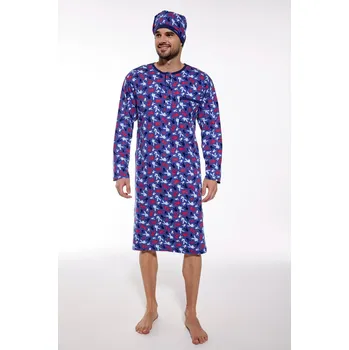 Pánská noční košile CORNETTE Pánská noční košile 110/24 DR Barva: 110/24, Velikost: L