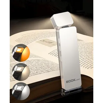 Lampička LED Lampička na čtení USB nabíjecí 3 barvy Bílá