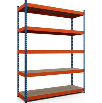 Dílenský regál Kovový regál série TITAN 216x140x70 5 polic nosnost 1500 kg