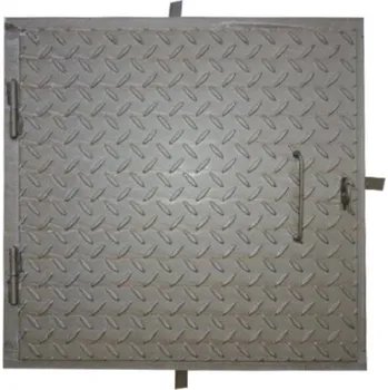 Poklop na šachty, 80 x 80 cm, stříbrná