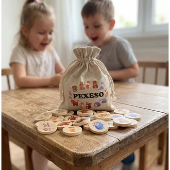 Karetní hra art-wood.cz Dřevěné pexeso 24 ks - lesní zvířata 2