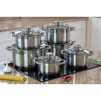 Hrnec Sada hrnců Edenberg nerezová ocel 12 ks