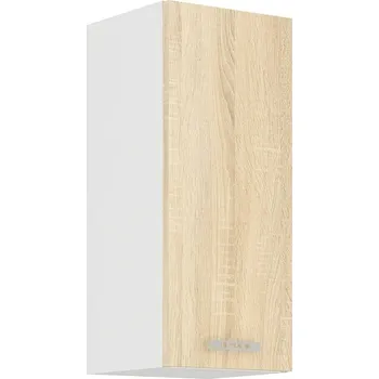 Kuchyňská linka ESTRELLA, horní skříňka 30 G-72 1F, korpus: bílá, dvířka: dub sonoma + vyzvednutí ZDARMA