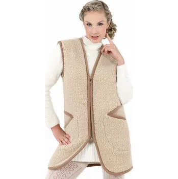 Dámská vesta Zaspi.cz Prodloužená vlněná vesta Velikost: XL